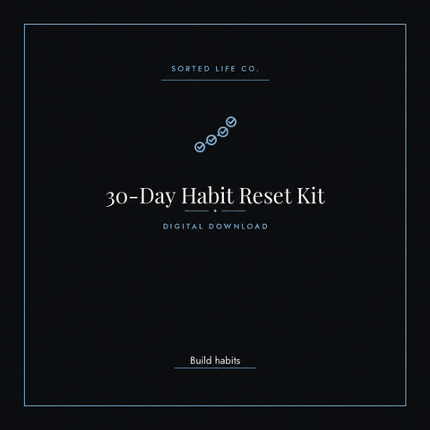 30-Day Habit Reset Kit — blue cover