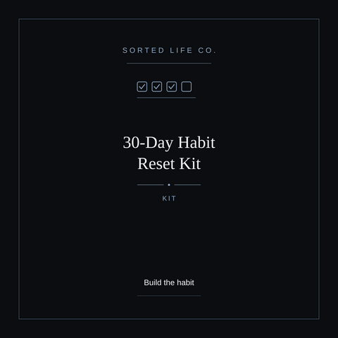 30-Day Habit Reset Kit