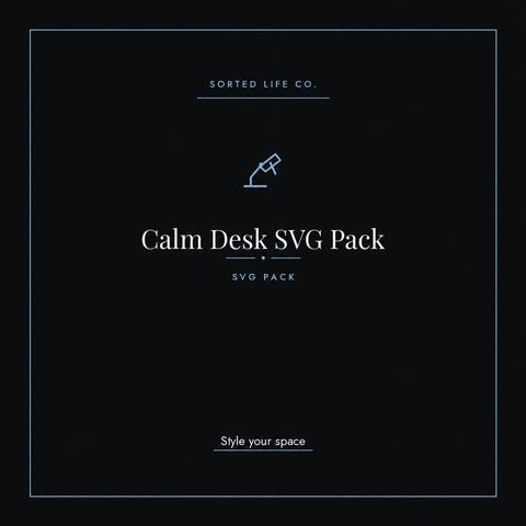 Calm Desk SVG Pack — blue cover