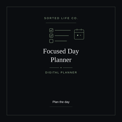 Focused Day Planner